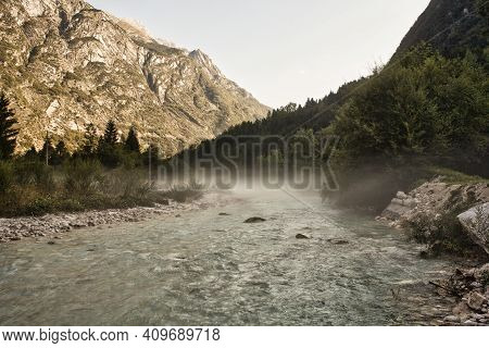 The Fog On The Soca River, Slovenian Julian Alps