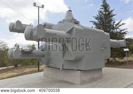 Sevastopol, Crimea, Russia - July 28, 2020: Corps Of The Command And Rangefinder Control Post For Ar