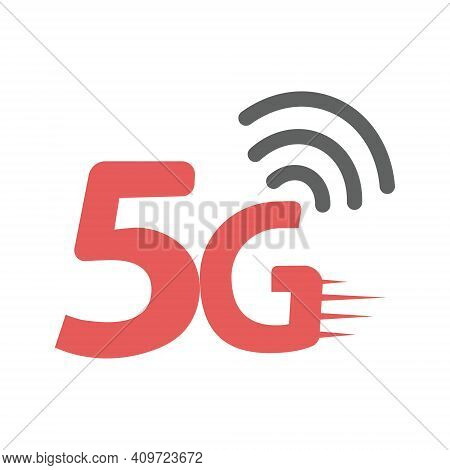 5g Vector Icon. Fifth Generation Wireless Internet Network Connection Information Technology Illustr
