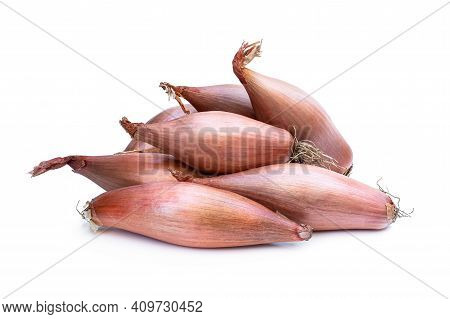 Subtly  And Sweet Echalion Shallots Isolated On White