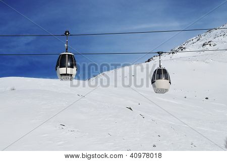 italiana estância de esqui de montanha no inverno