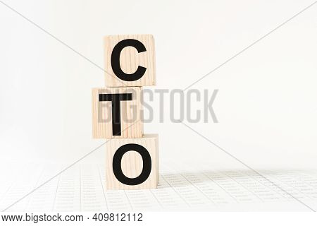 A Word Cto On Wooden Cubes. Business Concept. Business And Finance