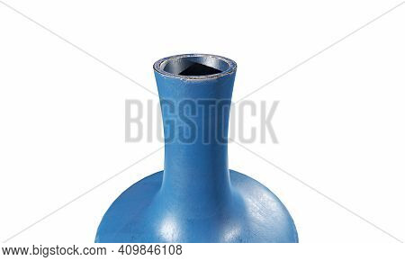 Realistic Empty Flower Pot Set, Pastel Colors. Closeup Isolated On White Backgroun 3d Render