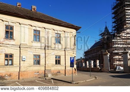 Historic centre of Lipova city, Arad, Romania, Europe       