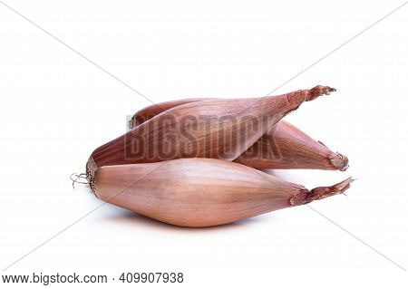 Subtly  And Sweet Echalion Shallots Isolated On White