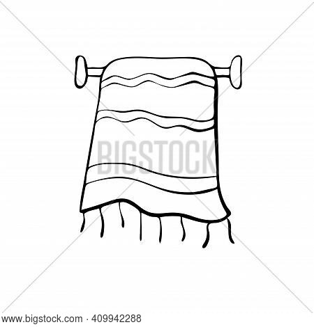 Cotton Bath Towel Cartoon Clip Art Vector