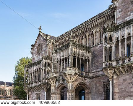 View Of The Landmark Sobrellano Palace, Palacio De Sobrellano Built In 1881 For Antonio Lopez Y Lope