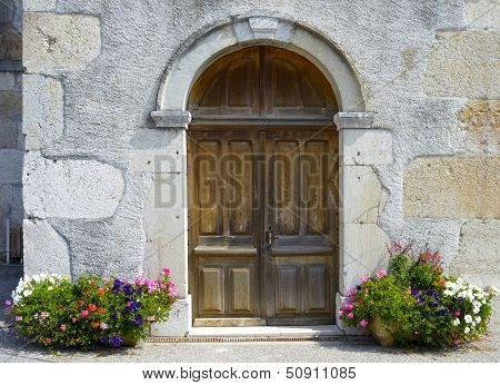 old wooden door