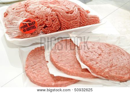 Raw Hamburg with Patties