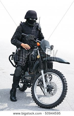 soldier in black