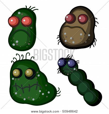 Four Fluffy Germs