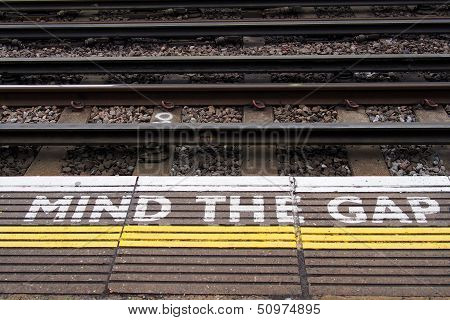 A View Of The Railway. Please Mind The Gap.