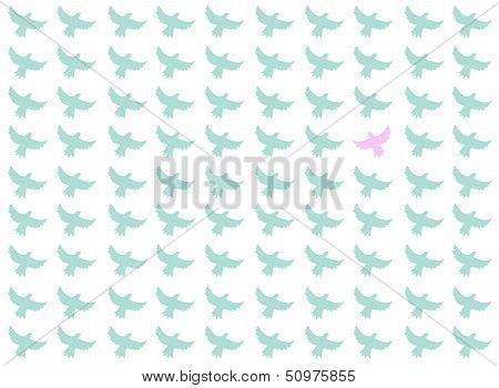 Birds Seamless Pattern