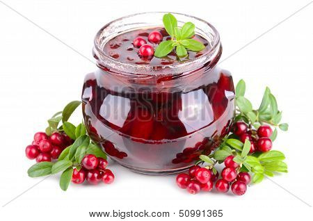 Cowberry Jelly In Jar