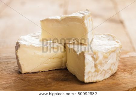 Camembert Slice Closeup