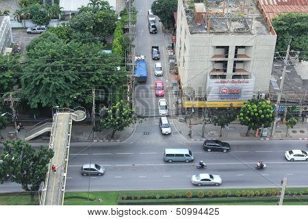 Traffic On Ratchadaphisek Road