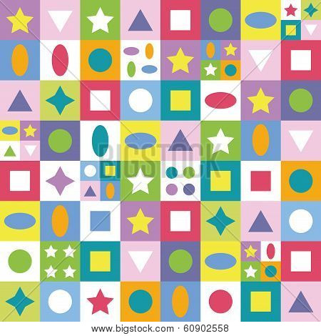 colorful abstract shapes pattern