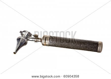 Antique otoscope or medical instruments for ear examinations