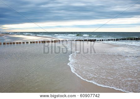 Coast of the Baltic Sea in spring