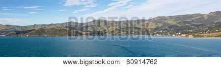 Coastline At Akaroa In New Zealand