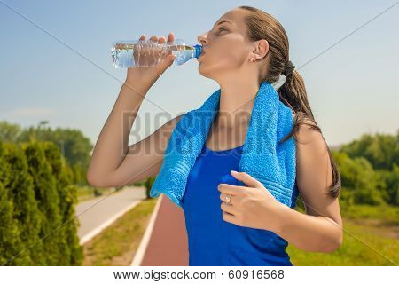 Woman Drinking Water