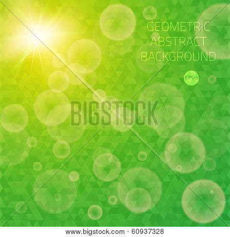 Abstract particles bokeh flare vector pattern background