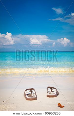 Beautiful turquoise beach on  Koh Rong Samloem island  in Cambodia.