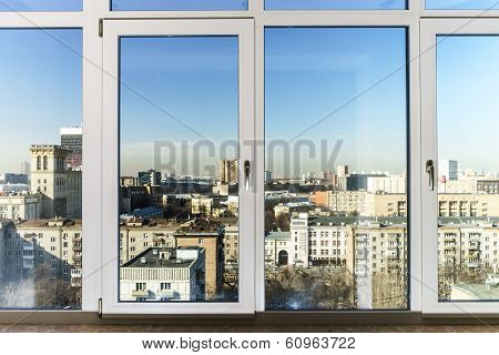 View To The City Through New Windows
