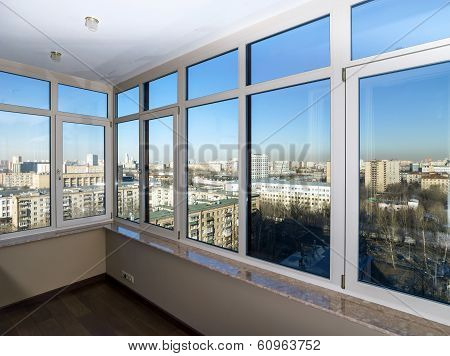 View To The City Through New Windows
