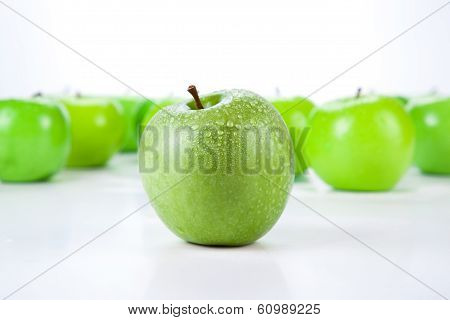 Close-up Of An Apple Green