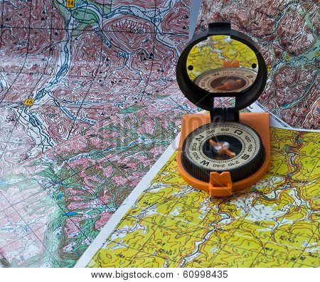 Compass And Map.