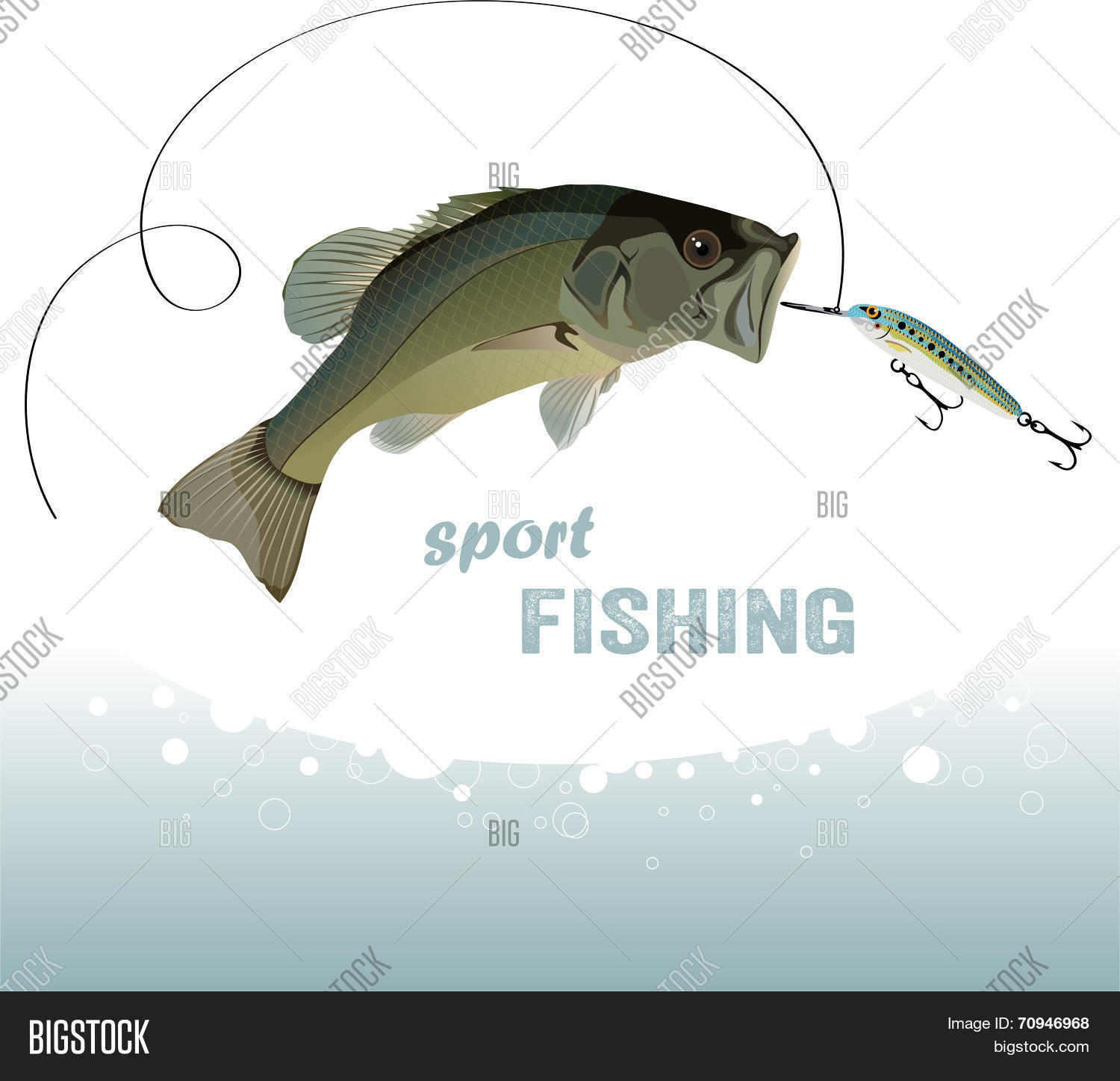 Bass Fishing Vector & Photo (Free Trial) | Bigstock