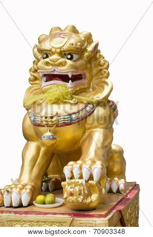 Chinese Lion,glod