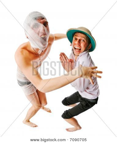 Mumie lov archeolog