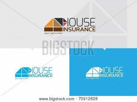 House Insurance Vector Logo Template, Vector editable