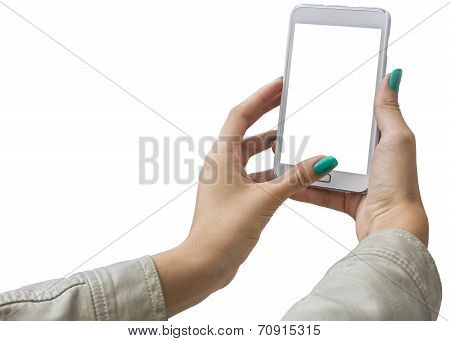 Photographing Selfie With Mobile Phone
