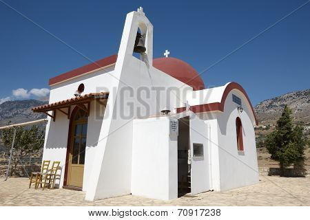 Traditional Greek Church In Amari Valley. Crete. Greece