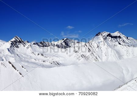 Snowy Mountains At Nice Day