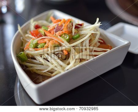 Papaya Salad ,somtum Thai Food