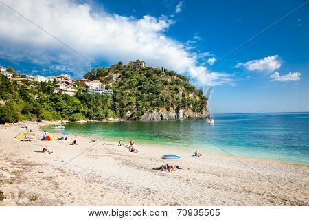 Beautiful Valtos beach near Parga town of Syvota area in Greece.