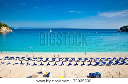 Beautiful Valtos beach near Parga town of Syvota area in Greece.