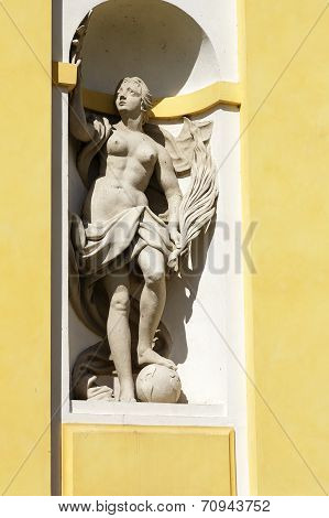 Sculpture Titled True In Wilanow, Warsaw