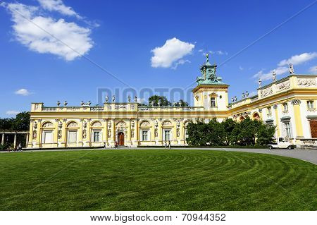 Royal Palace In Warsaw's Wilanow, Poland