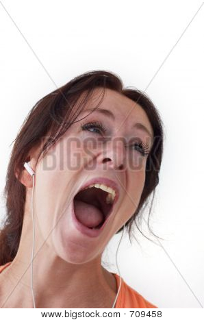 Young Woman With Headphone