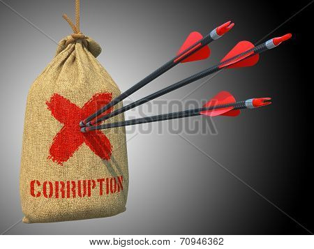 Corruption - Arrows Hit in Red Target.