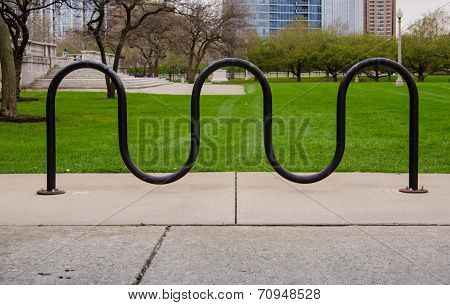 Bike Rack And Grass