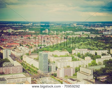 Retro Look Berlin Aerial View