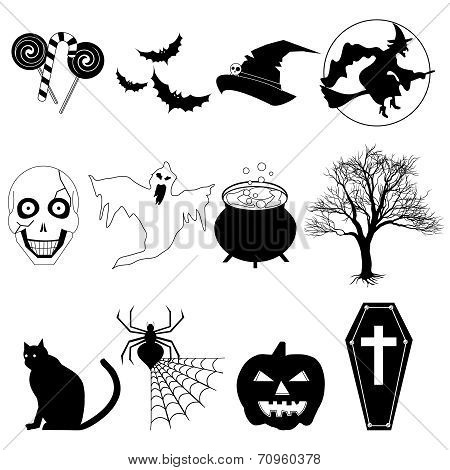 Halloween Black and White