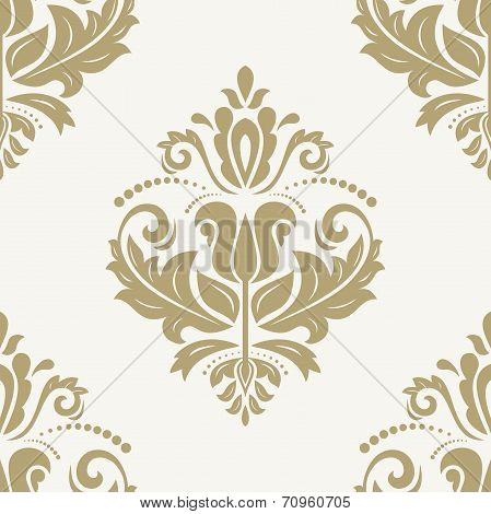 Orient Seamless Vector Pattern. Abstract Background