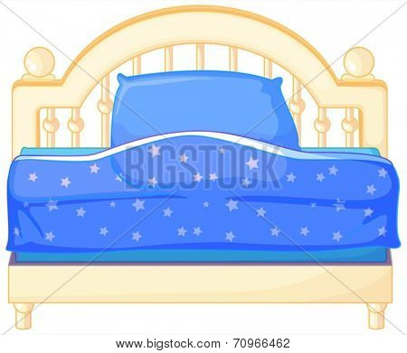 Illustration of a single bed